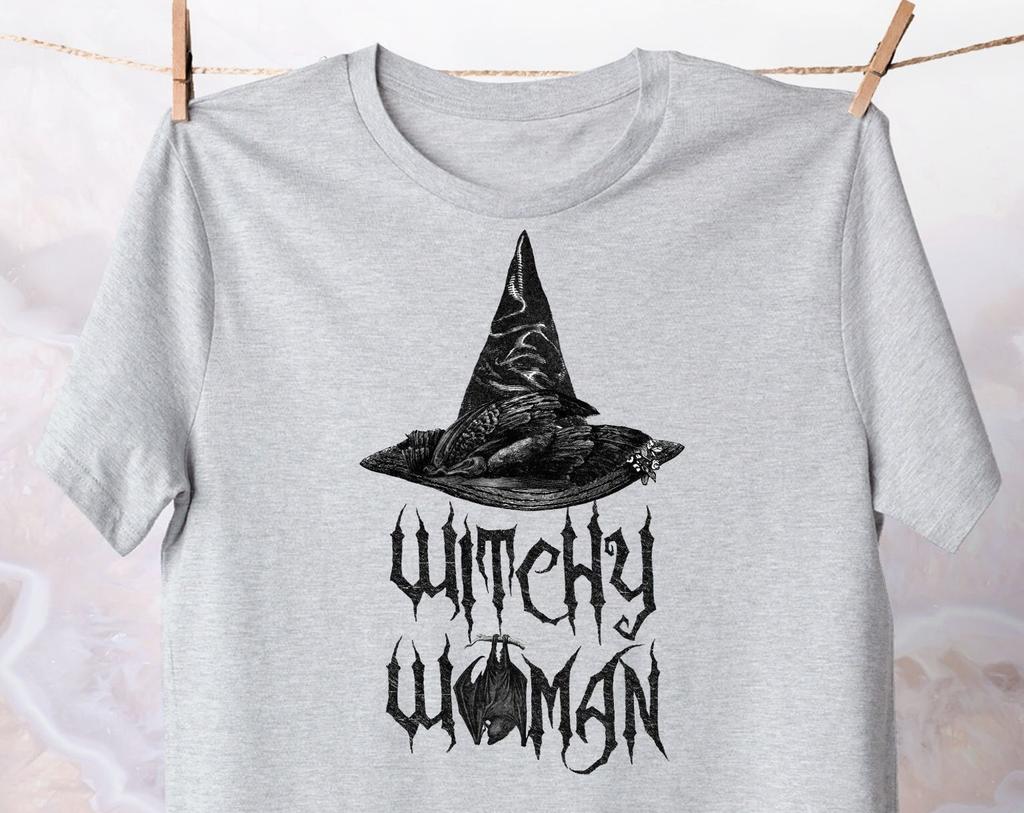 Witchy Woman T-Shirt, Mystical Graphic Tee
