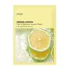 Маска-сыворотка Green Lemon Vita C Blemish Serum Mask 25 мл 10 листов, Осветляющая, Увлажняющая, Корейская косметика, Kbeauty, образец