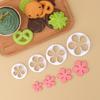 4шт. Форма для резки в виде сидячего цветка сливы, форма для торта, имитация формы для выпечки
