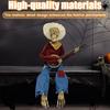 Guitar Skeleton Ornament Decoration Skull Decorative Figurine Skull Halloween Decorations for Yard Lawn