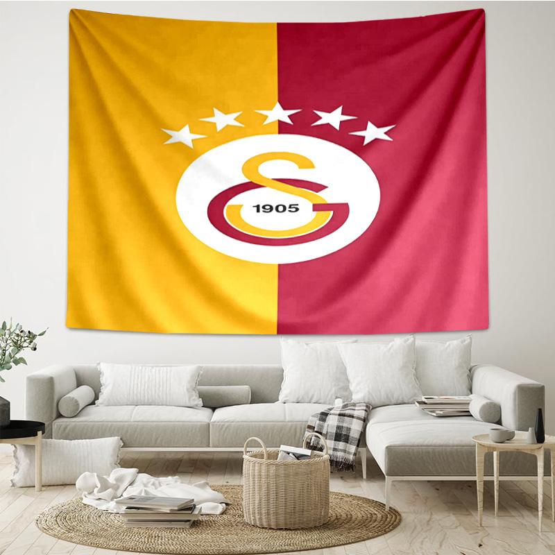 Galatasaray Football Club Emblem Tapestry Room Decoration Wall Hanging for Living Room Bedroom, dormitory, Birthday and Christmas gifts
