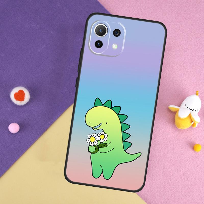 Милый Чехол-Динозавр Тираннозавр Для Xiaomi 15 Ultra 13 14 14T 11T 12T 13T Pro POCO X7 Pro X3 X5 X6 F5 F6 M6 Pro