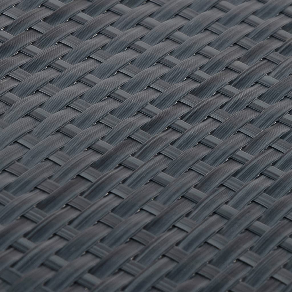 Vidaxl Parawan Balkonowy, Antracytowy, 1000X90 Cm, Polirattan