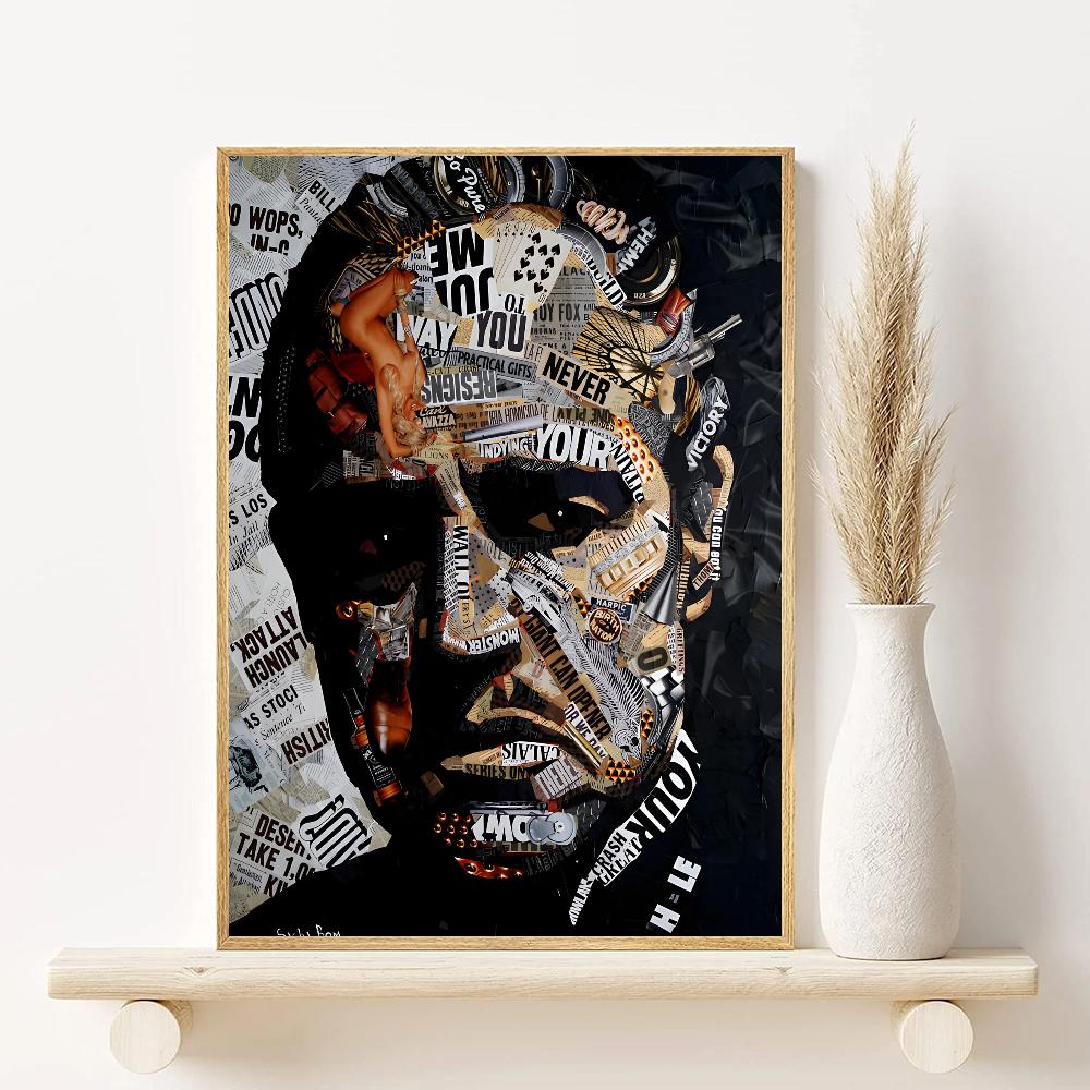 Классические киногангстеры Крестный отец Постер HD арт холст живопись дом гостиная спальня бар эстетическое украшение