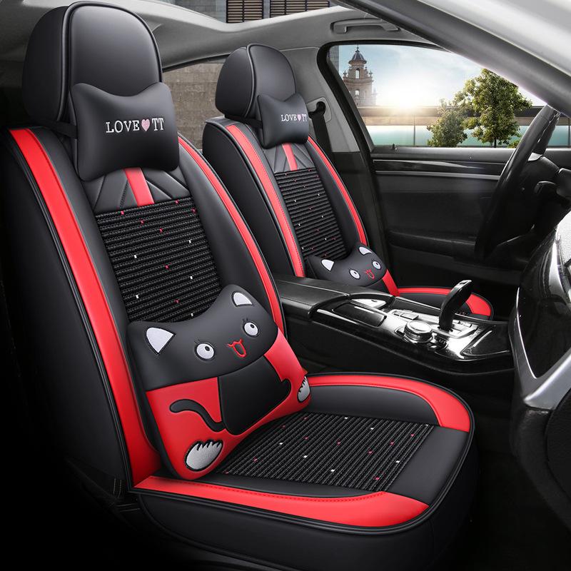 Универсальная кожаная накладка на сиденье для Changan Yuexiang V3/V5/V7 Седан и Хэтчбек - Всесезонная, Полное Окружение.