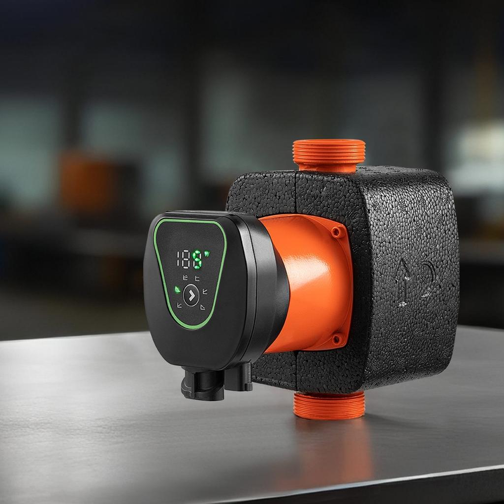 LPS25-11PA/180 High Efficiency Circulator Pump, 117 LPM, 11 M Max Lift Cast Iron Hot Water Recirculating Circulation Pump, Threaded Connection, Check