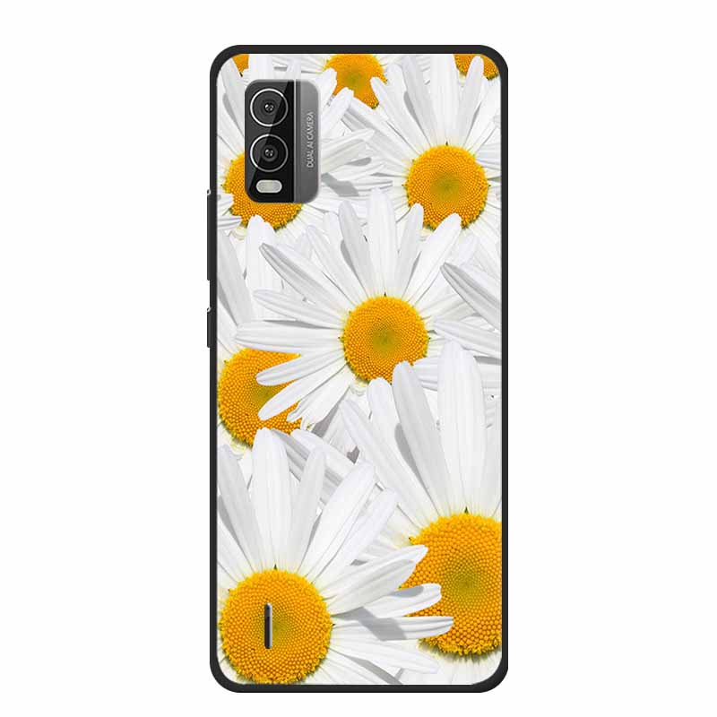 Для Nokia C110 C210 C300 Чехол Мягкий черный Силиконовый Бампер TPU Телефон Волк Кот Цветок ЧехолS Для C110 210 300 Ударопрочный Бампер TPU
