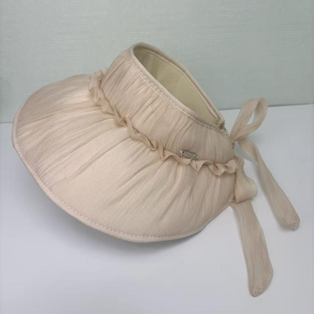 Wide Brim Sun Visor Hat Open Top Design Beach Hat Foldable Wide Brim Hat Outdoor Travel