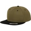 Flexfit Classic 2-Tone Snapback Cap - Olive / Noir
