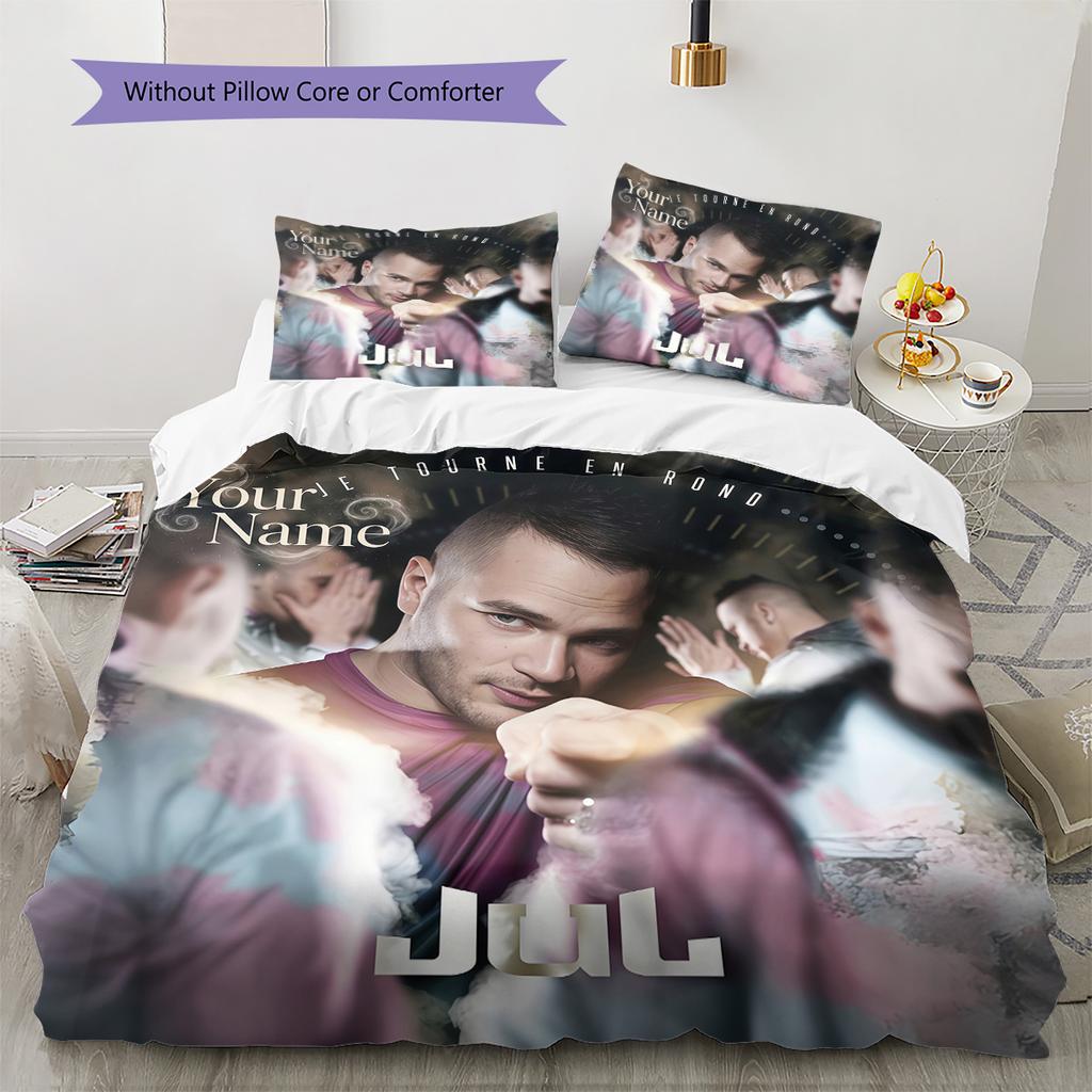 Custom Name JuL C'est Pas Des Lol Bedding,Quilt Set Quilt Cover Pillowcase Home Birthday Gift(1 * duvet cover + 2 * pillowcase, without core) -HE73