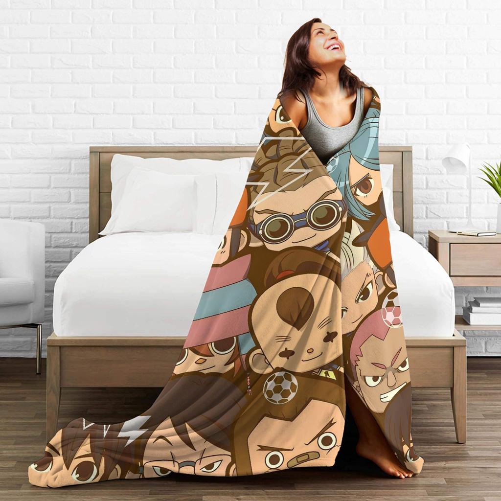 Аниме Одеяло Аксель Блейз Иназума Илевен Теплое Пушистое Плюшевое Одеяло-Плед для Девочек Мальчиков Гостиная Фланелевое Покрывало Покрывало для Кровати
