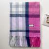 Clearance literary plaid scarf women's winter new Korean version imitation cashmere thickened student couple shawl scarf