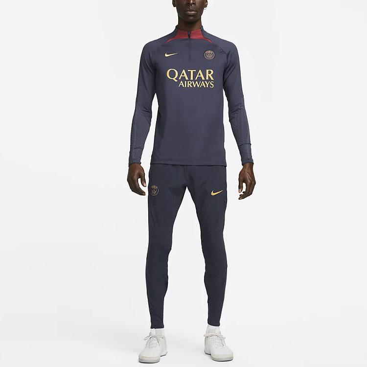 Nike Футбольные брюки с однотонным логотипом Dri-FIT ADV, мужские брюки Paris Saint-Germain Edition, темно-синие DX2989-498