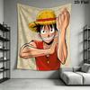 One Piece Monkey D Luffy Wall Tapestry Aesthetic Wall Hanging Printed Fabric Blanket Decorative Tapestries For Bedroom Living Room Home Decor