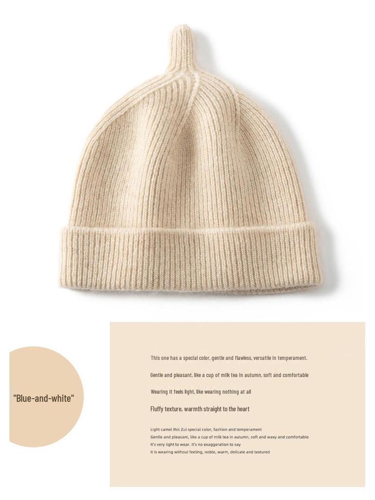 Children's Cashmere Knitted Teletubbies Hat - Cute, Versatile, Unisex, Warm for Autumn & Winter