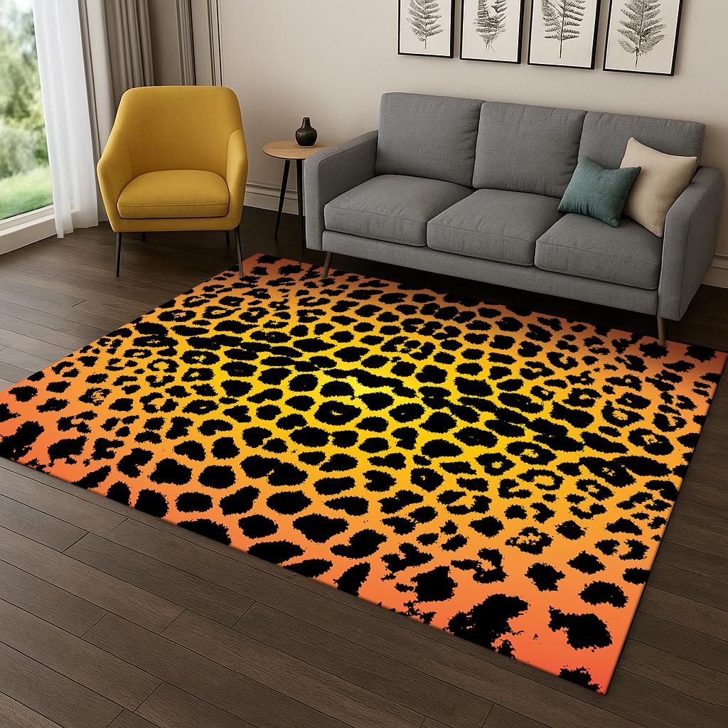 Красочный ковер с полосками зебры и леопардовым принтом для дома, спальни, гостиной, дивана, придверный коврик для декора, ковер для игровой зоны, нескользящий коврик