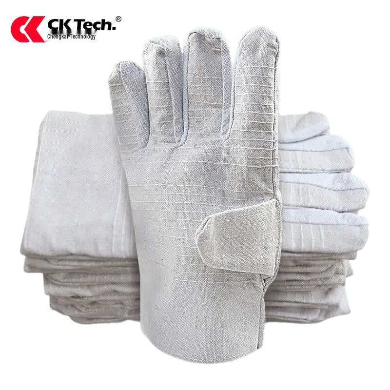 Двухслойные брезентовые рабочие перчатки CKS-004