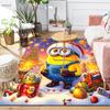 1Pc Christmas Minion Celebration Rug Office Carpet Indoor Outdoor Doormat Nonslip Soft And Comfortable Living Room Christmas Halloween Gift D91844