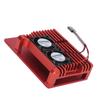 Aluminum Alloy Case Box with Dual Fan Heat Dissipation Accessory for Raspberry Pi 4 B+