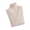 Women Bottom Sweater Turtleneck Long Sleeve Slim Fit Knitting Tops Solid Color Ribbed Tops Daily Wear