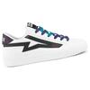 Kappa Casual Comfortable Low top Skateboard Shoes Unisex White Black Iridescent (Unisex) Skate Shoes K0BW5CC32 012