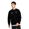 Nike Модный уличный универсальный однотонный свитшот с логотипом-буквой и круглым вырезом, унисекс, черный BV2667-010(TEAM1061-3.3.10)