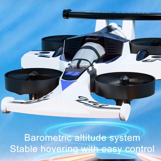 Игрушка Дрон с Пультом Управления 2-в-1 Наземный Воздушный Мини Самолет Машинка Игрушка Дети Взрослые Начинающий 2.4 ГГц RC