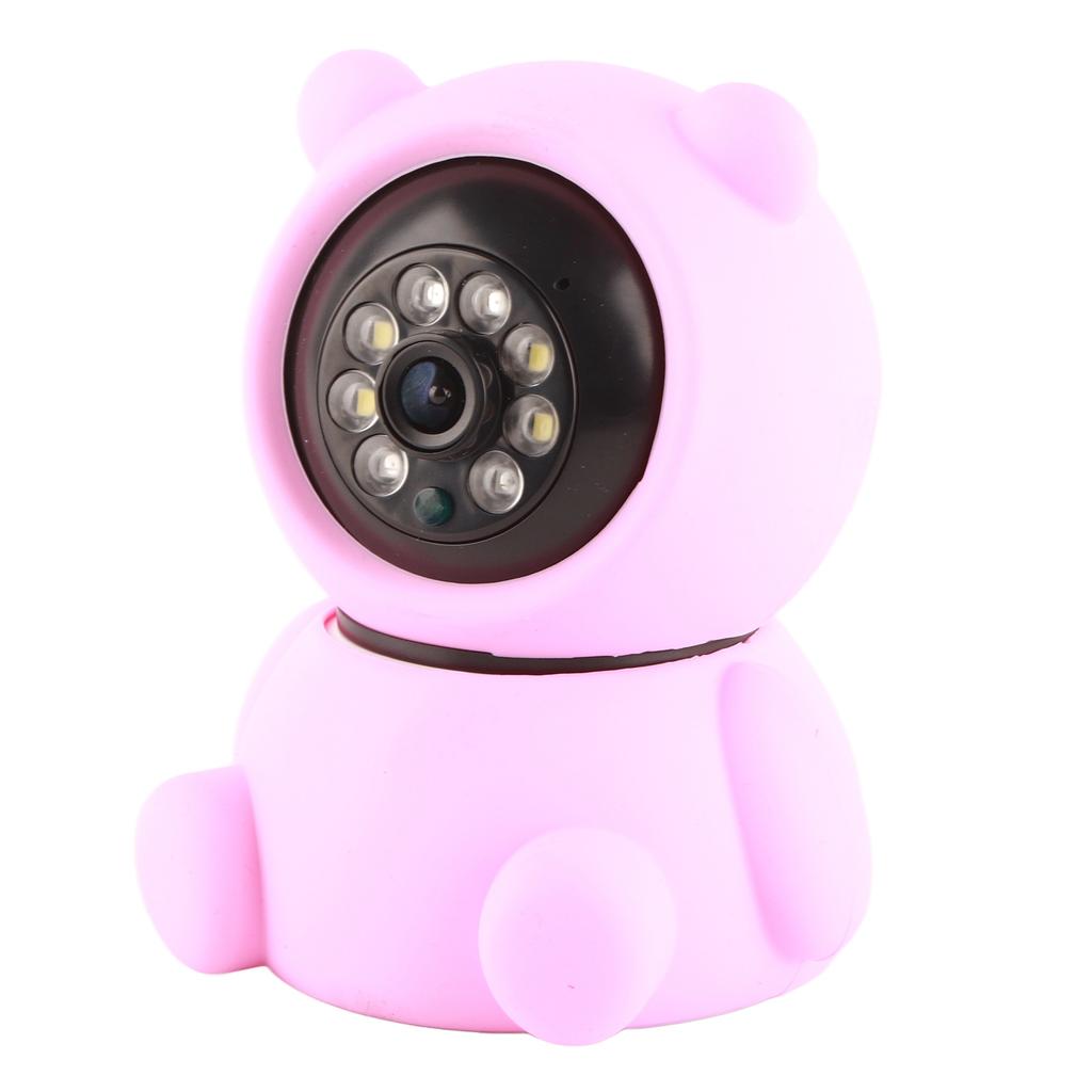 1080P WiFi PTZ Camera Pink Bear Styling Remote Viewing Night Vision 2?Way Audio Security Home CCTV