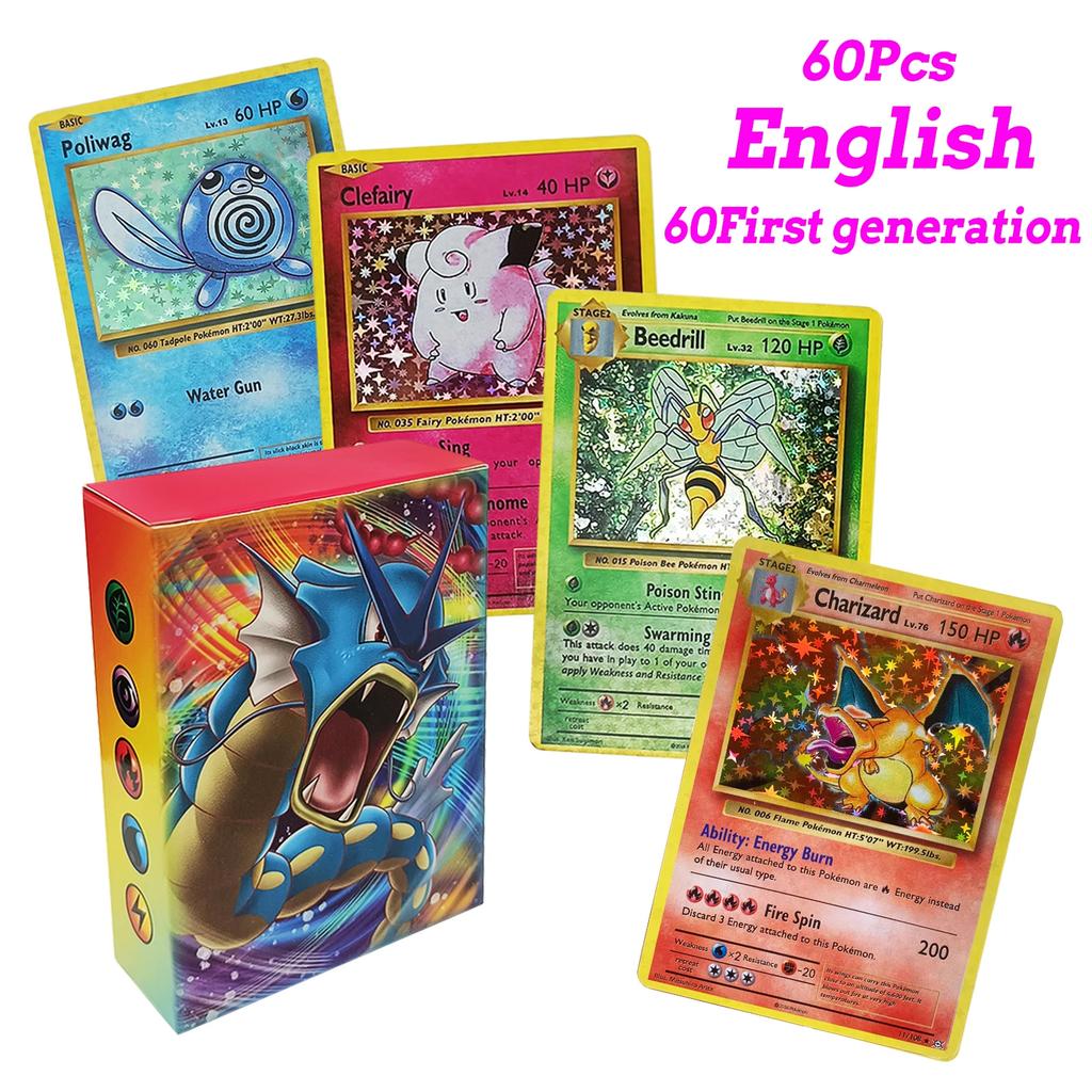 Pokemon Cards Vmax Vstar EX GX Energy Toys  Playsets Card No Repetition Exceed Evolution Charizard Full Flash Card Multiple People Battle