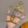 Корейский стиль Крутые металлические зажимы для волос Темперамент Личность Акулы Зажимы для женщин Простой головной убор Аксессуары для волос
