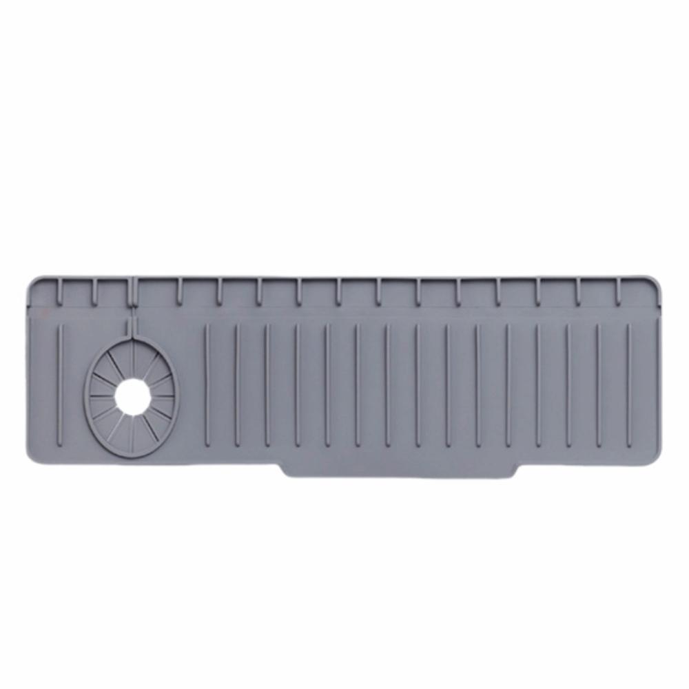 Silicone Faucet Drip Mat Large Size Drain Drying Pads New Water Catcher Mat for Kitchen Sink