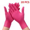 100PCS Purple Nitrile Gloves Thickened Disposable Gloves for Kitchen Household Cleaning Garden Mechanic Work Hair Salon Tattoo