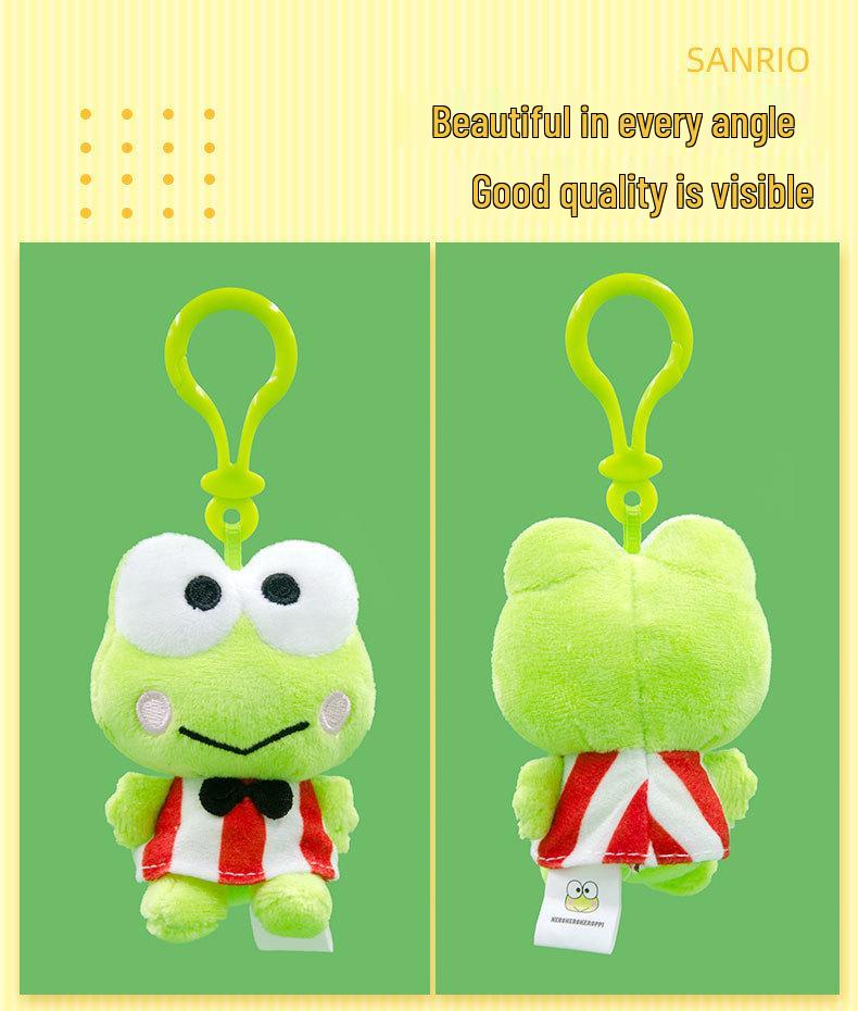 Оригинальный плюшевый рюкзак-подвеска Sanrio Keroppi и брелок