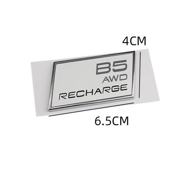 Car 3D ABS Trunk Badge Emblem Decals Sticker For Volvo T3 T4 T5 T6 T8 B5 B6 AWD Recharge XC40 XC60 XC90 V60 S60 S80 S90 V40 C30