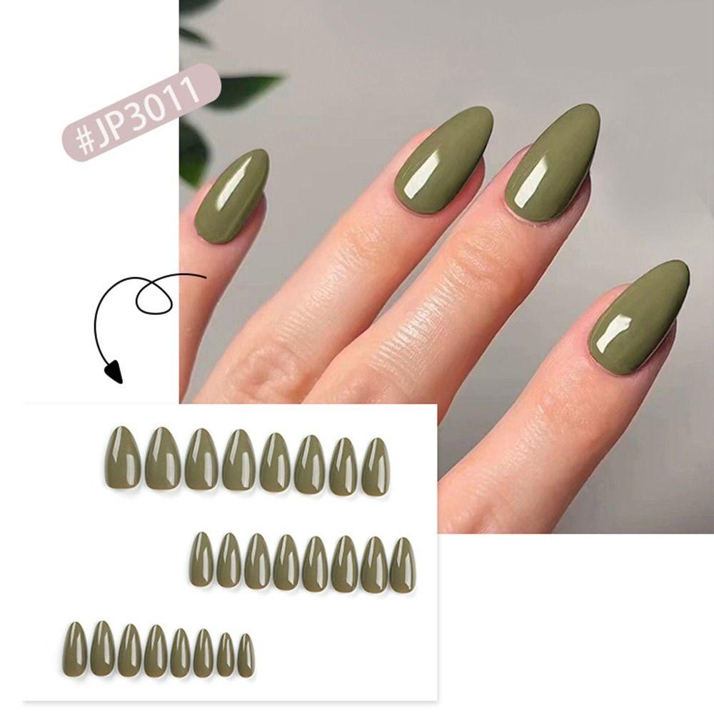 Французские накладные ногти, длинные миндалевидные кончики ногтей, маникюр, накладные ногти своими руками