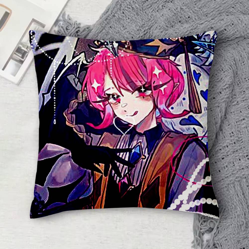 Eternal Sugar Cookie Tinplate Doublesided Printed Square Decorative Cushion Cover for Sofa Living Room Home Decor