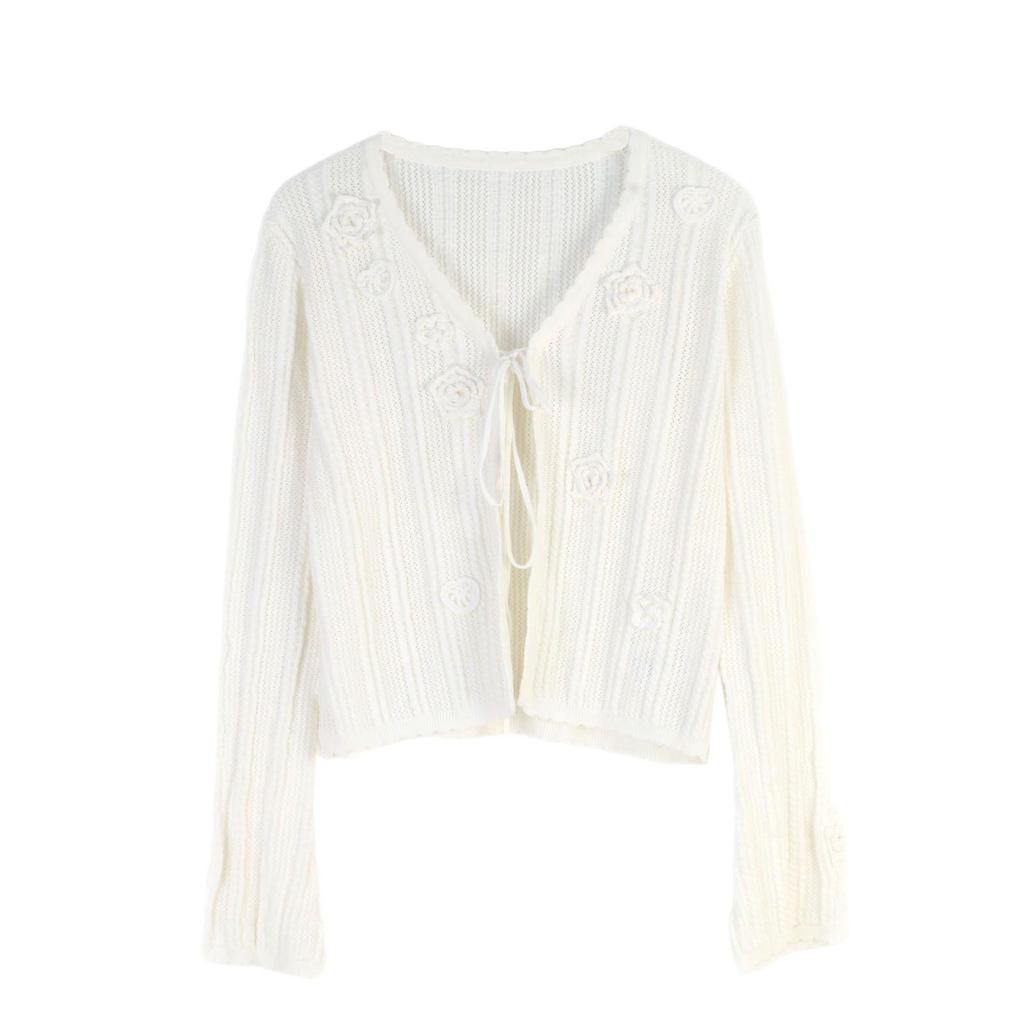 Женский трикотажный комплект «Камелия»: Кардиган, Жилет + Юбка – Весенне-летний стиль лесной феи