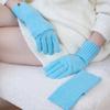 Winter Knitted Gloves for Women with Wool Double Layer Removable Finger Split Gloves Extended Sleeve Solid Color Striped Fashion