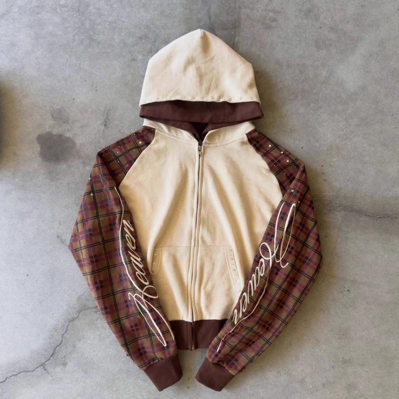 Y2K Graphic Print Hooded Zip-Up Sweatshirt Retro Unisex Teens Casual Wear