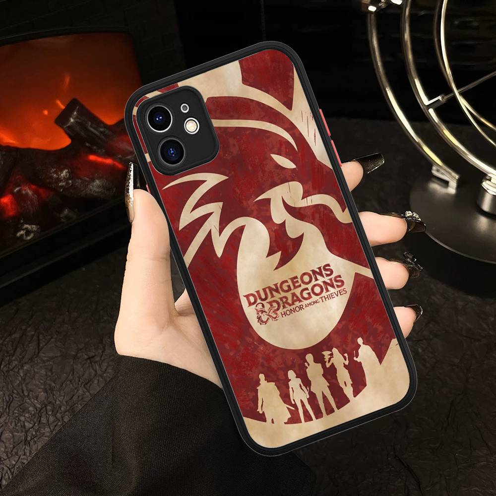 Fantasy Movie D-Dungeons D-Dragons Phone Case For IPhone 16 15 14 Plus 15 13 12 11 Pro Max X XS MAX Matte Cover
