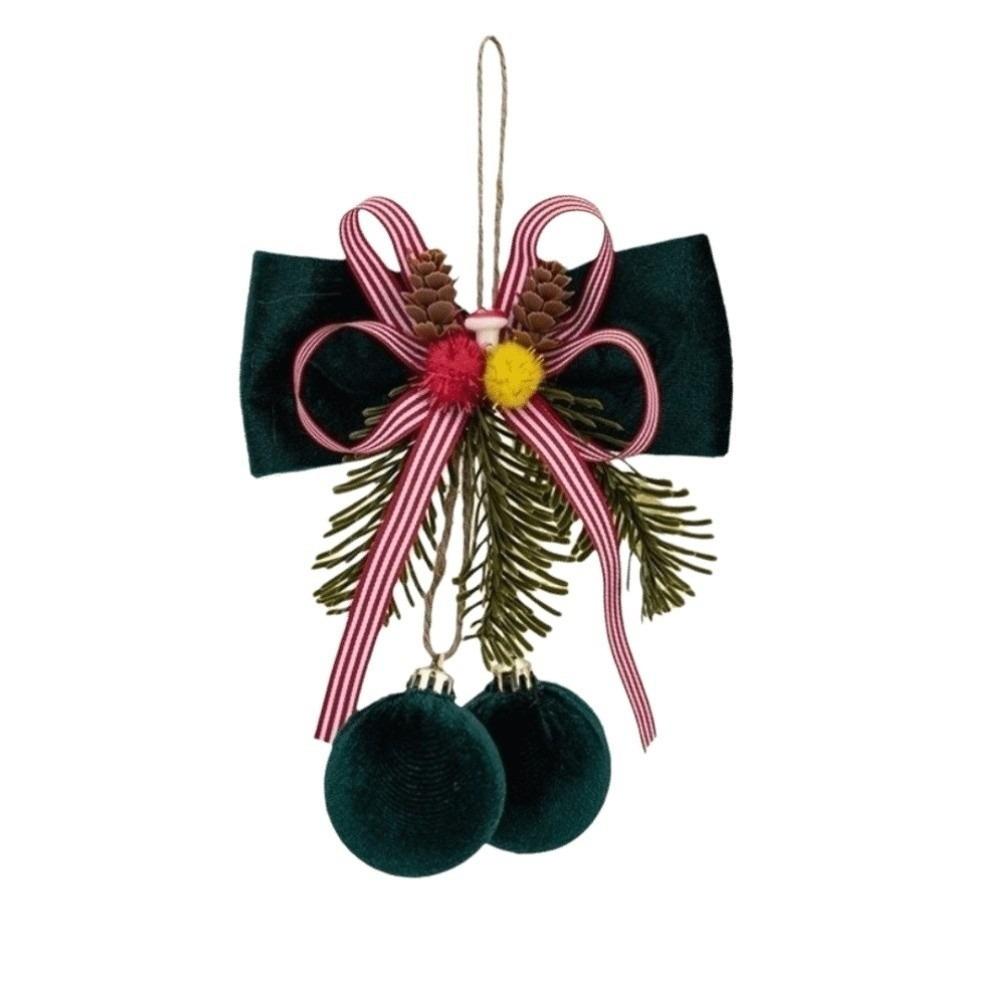 Wine Red Christmas Hanging Decoration Pine Needle Berry Ornament  Christmas Tree Decoration