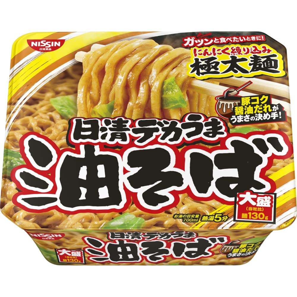Nissin Foods Nissin Dekauma Abura Soba 157g X 12 Packs