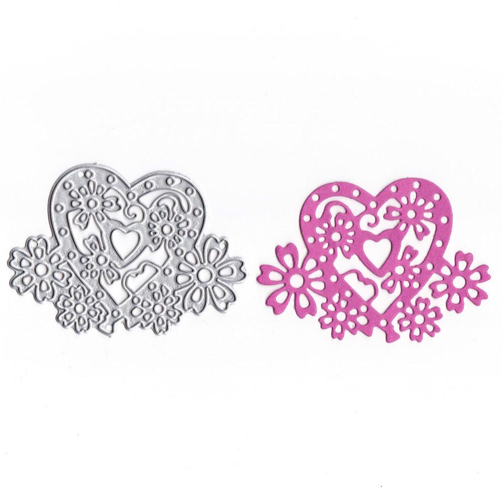 Сердцевидная клетка для птиц Вырубные штампы Тиснение Трафарет Форма DIY Скрапбукинг Фотоальбом Поделки