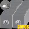 20-10Pcs Transparent Self Adhesive Hooks Wall Mounted Hanging Shelf Hooks Fixing Stickers for Kitchen Bathroom Wall Storage Rack