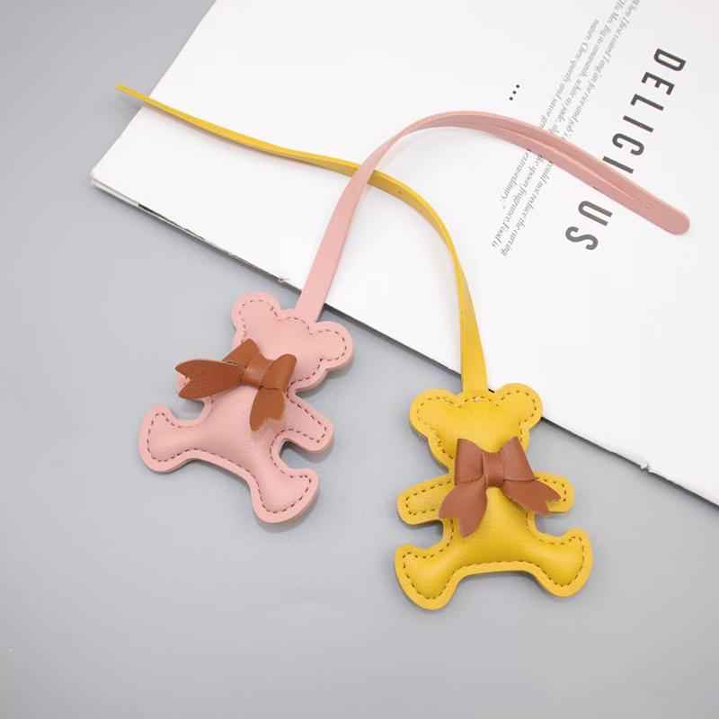 ПУ кожаный брелок милый бант декоративная сумка кулон украшение несколько цветов женщины девушки подарочные аксессуары