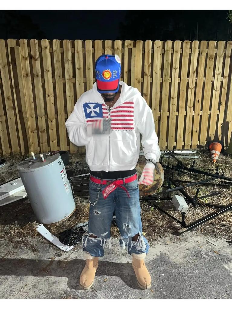 Американская мода уличная одежда готический флаг стразы вышитая молния толстовка с капюшоном Y2k сращивание большой свободный хлопковый свитшот