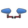 1 Pair Universal Motorcycle Mirror, CNC Aluminum Alloy 360° Rotatable Handlebar Bar End Mirrors For