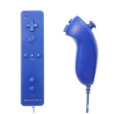 Игровой набор-контроллер 2-в-1 для Wii Беспроводной левый и правый манипулятор Встроенный датчик акселерометра движения Ручной игровой контроллер