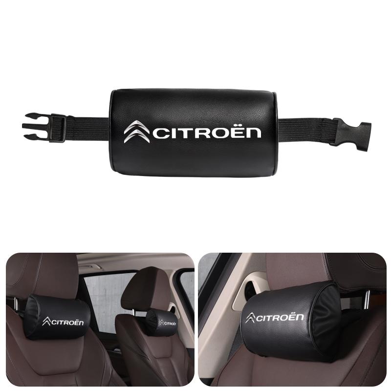 1Pcs Car Seat Headrest Auto Logo Neck Pillow For Citroen C6 C4 2CV VTS DS3 DS4 DS5 RD3 Cross Berlingo Xsara Grand Picasso Jumper ajo256