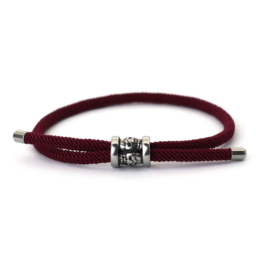 Простая мода из нержавеющей стали, регулируемая ручная веревка, ювелирные изделия серебряного цвета для мужчин и женщин, ювелирные изделия для рук, подарок, вечерние украшения